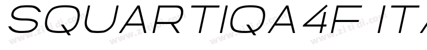 Squartiqa4F Italic字体转换